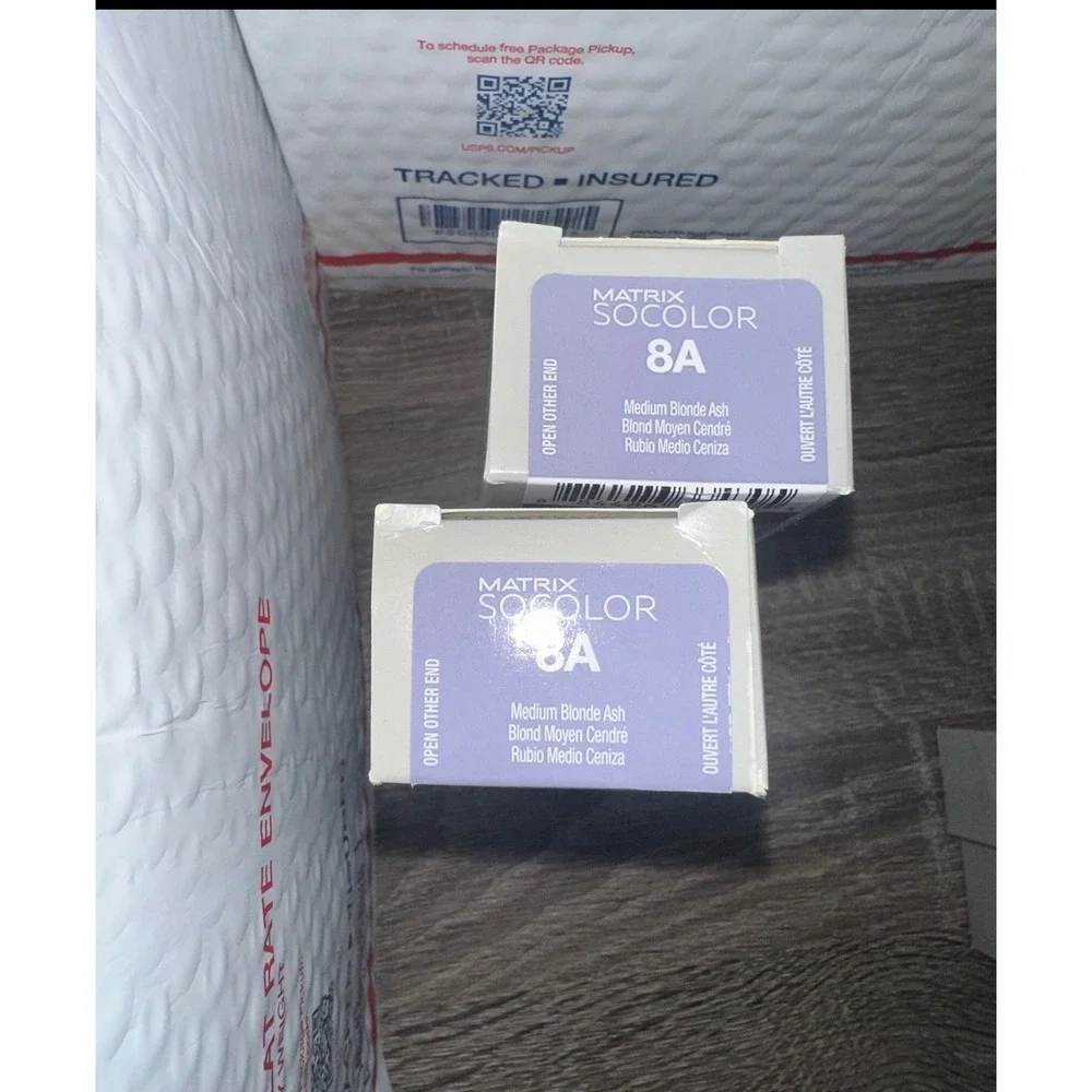 Matrix SoColor‎ Permanent Cream Hair Color 8A Medium Blonde Ash Lot of 2
